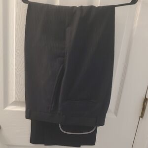 Like New Men's Black Pin Stripe Suit Pants 34x32